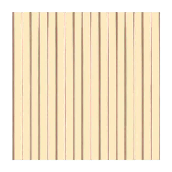 Ticking Stripe Wallpaper Light Ochre, Red Norwall Wallcovering SY33932
