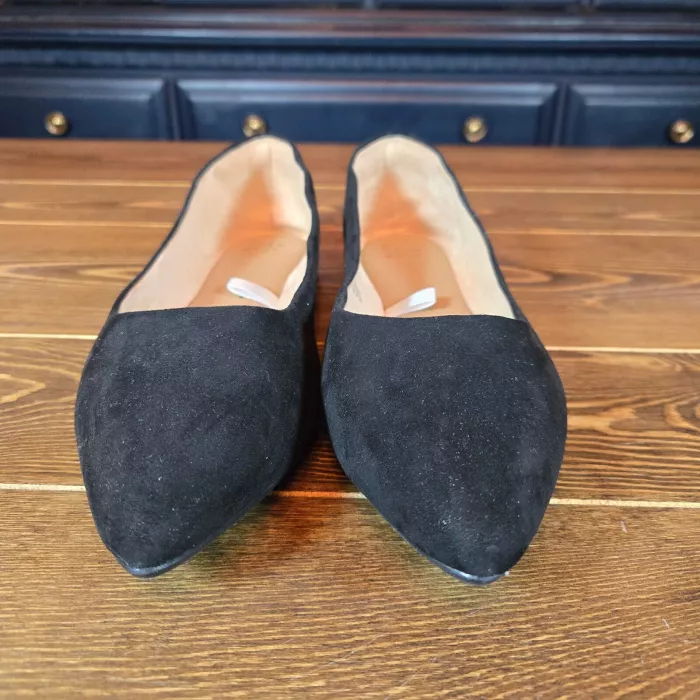 Womens Corinna Ballet Flats with Memory Foam Black