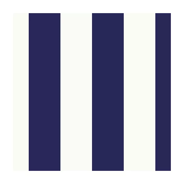 2.5 inTent Stripe Wallpaper Navy, White Norwall Wallcovering SY33924