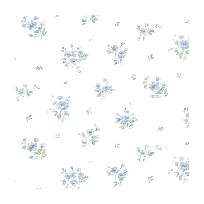 Rainbow Floral Wallpaper Blue, Green Norwall Wallcovering PP35542