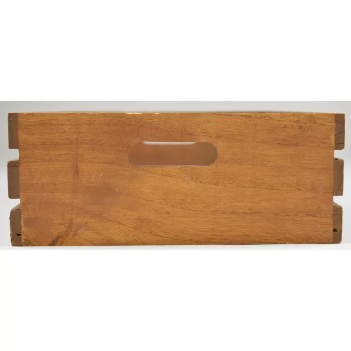 Vintage Hand Made Wood Storage Crate - 13.125" Long