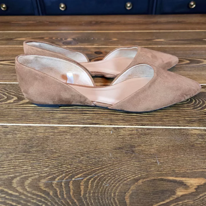 Women's Julie Ballet Flats with Memory Foam Cognac Brown
