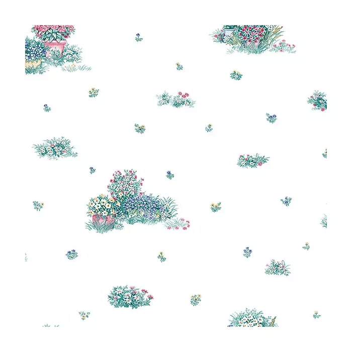 Garden Mini Wallpaper Blue, Green, Red Norwall Wallcovering CN22620