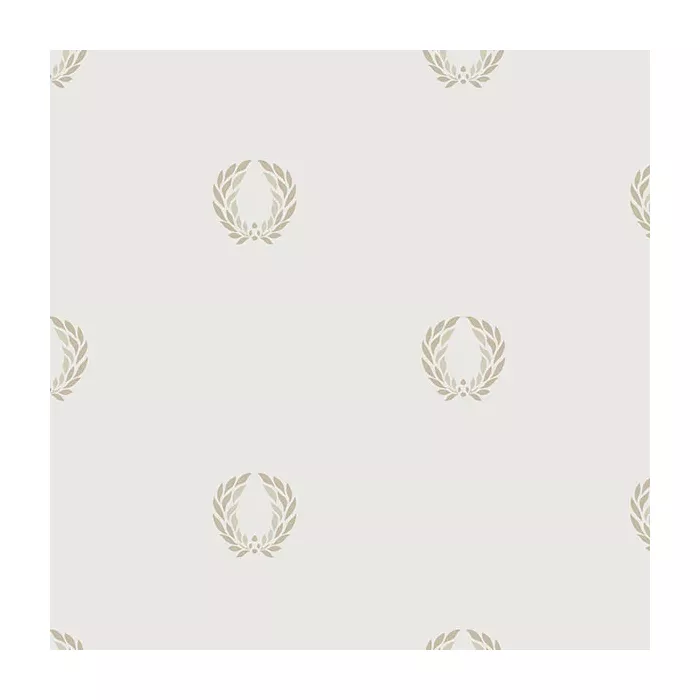 In Register Laurel Leaf Wallpaper Light Beige, Taupe, Metallic Gold Norwall Wallcovering IM36408