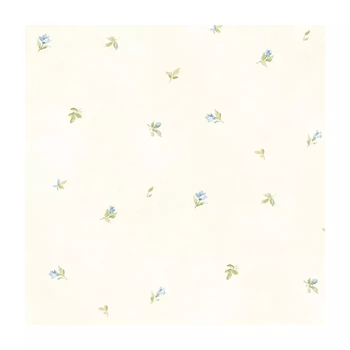 Camille's Mini Wallpaper Cream, Blue, Green Norwall Wallcovering AB42406