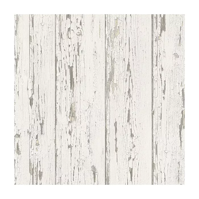 Shiplap Wallpaper Beige, Antique White, Cottage Light Cream Norwall Wallcovering FH37527