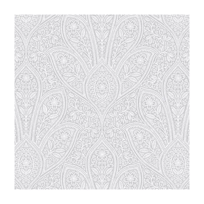 Distressed Paisley Wallpaper Grey, Light Dolphin Soft Grey Norwall Wallcovering FH37549