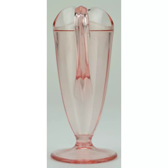 Pink Depression Glass Creamer - 7" Tall