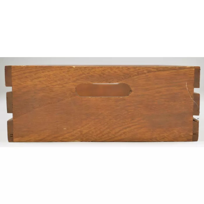 Vintage Hand Made Wood Storage Crate - 13.125" Long