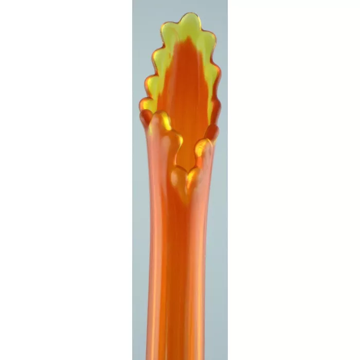 Collectible Vintage Amberina Stretch Vase - 20" Tall - Unmarked