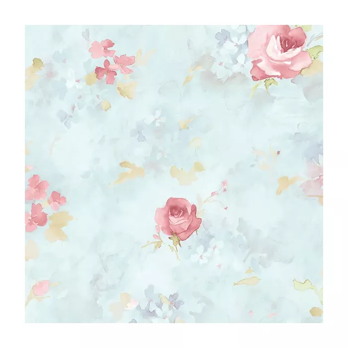 Morning Dew Wallpaper Blue, Pink Norwall Wallcovering AB27662