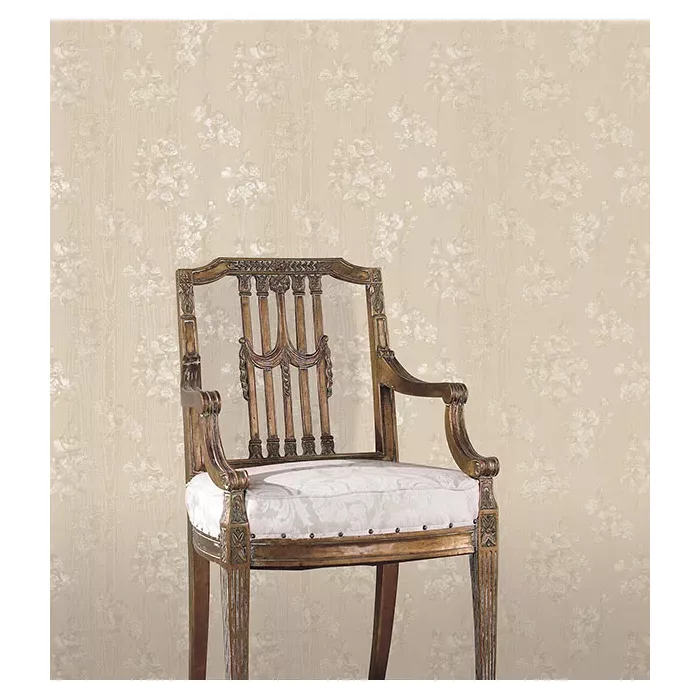 In Register Floral Moiré Wallpaper Taupe Norwall Wallcovering SK34705
