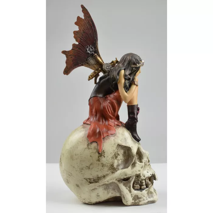 Steampunk Fairy Resin Figurine - 10" Tall