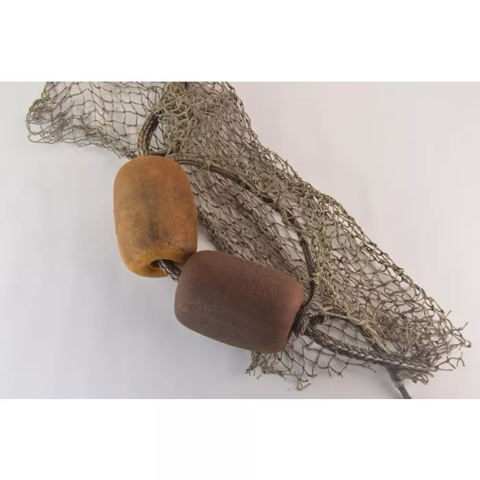 Fishing Net And Floats Nautical Decoration - 2 Floats