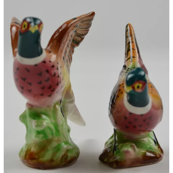 Ceramic Salt & Pepper Shakers - Pheasants - 2.75" Tall