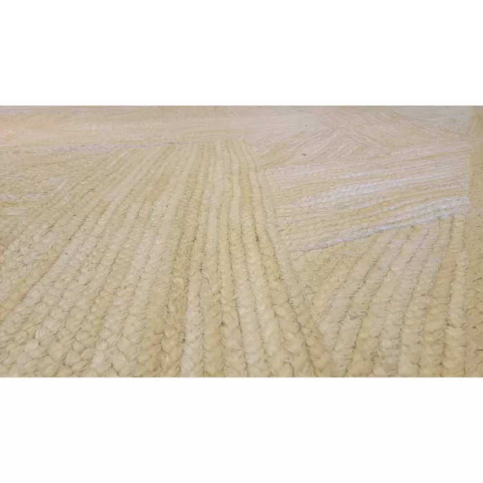 Lizbeth Geometric Hand-Woven Ivory Area Rug - Rectangle 7ft10in x 9ft10