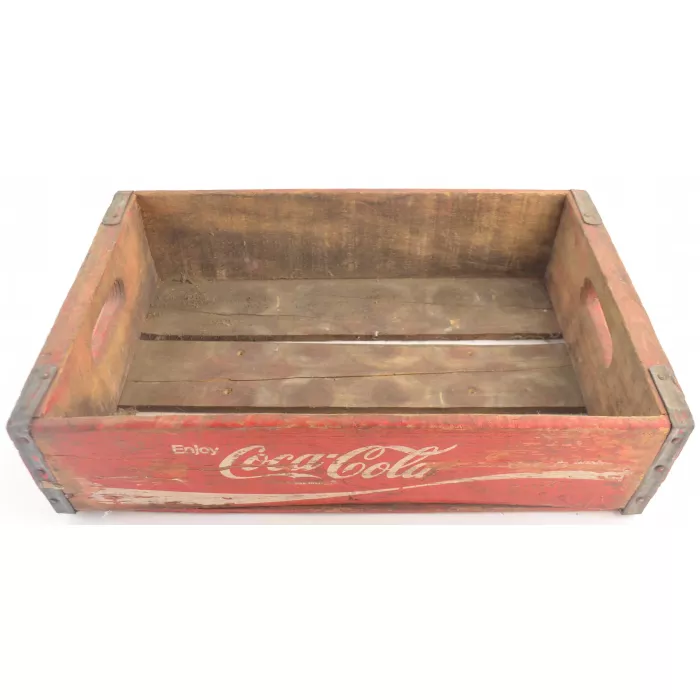 Coca Cola Crate - Red Wooden Coke Carrier