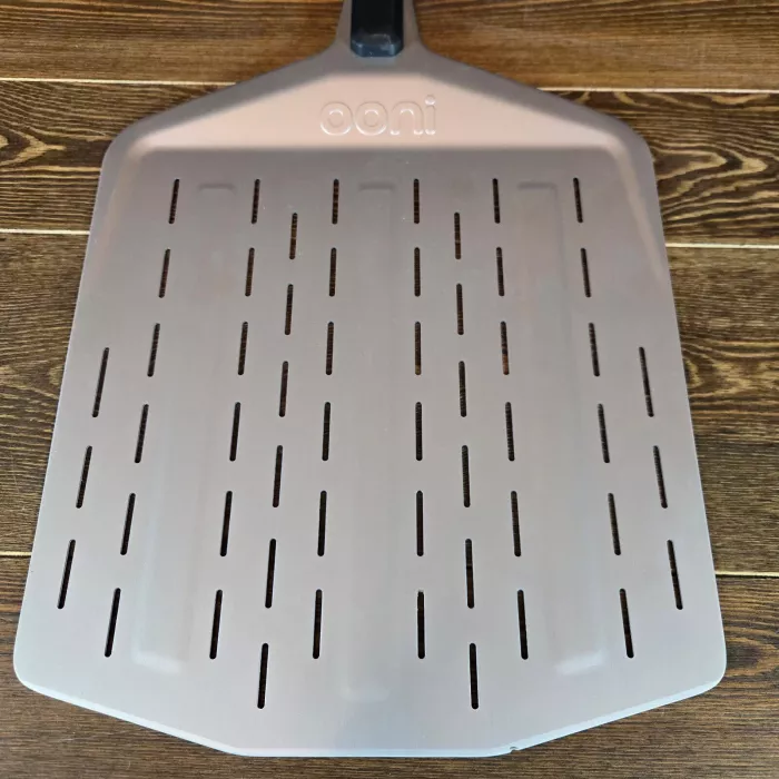 ooni 12" Perforated Pizza Peel – Long Handle Perforated Aluminum Pizza Paddle