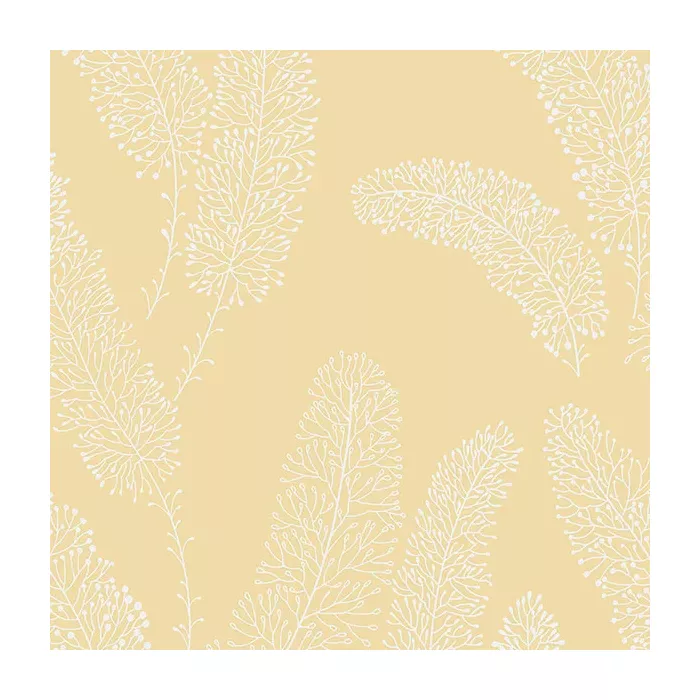 Feather Wallpaper Yellow Norwall Wallcovering PA34251