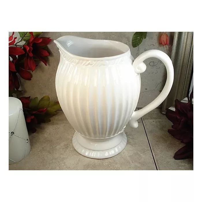 D'Lusso Designs - Couture Ivory Pattern - Ceramic Pitcher
