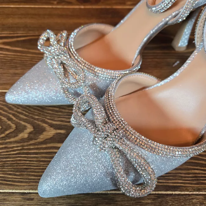 Women's Carmin Pumps Bow & Rhinestones Memory Foam Insole