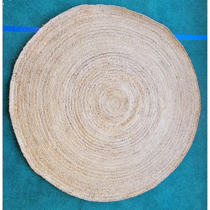 Alexina Material Jute Natural Area Rug - Round 6ft