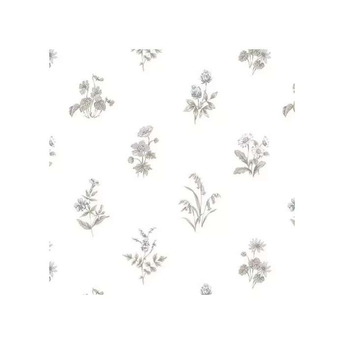 Garden Spot Wallpaper Black, Tan Norwall Wallcovering KE29934
