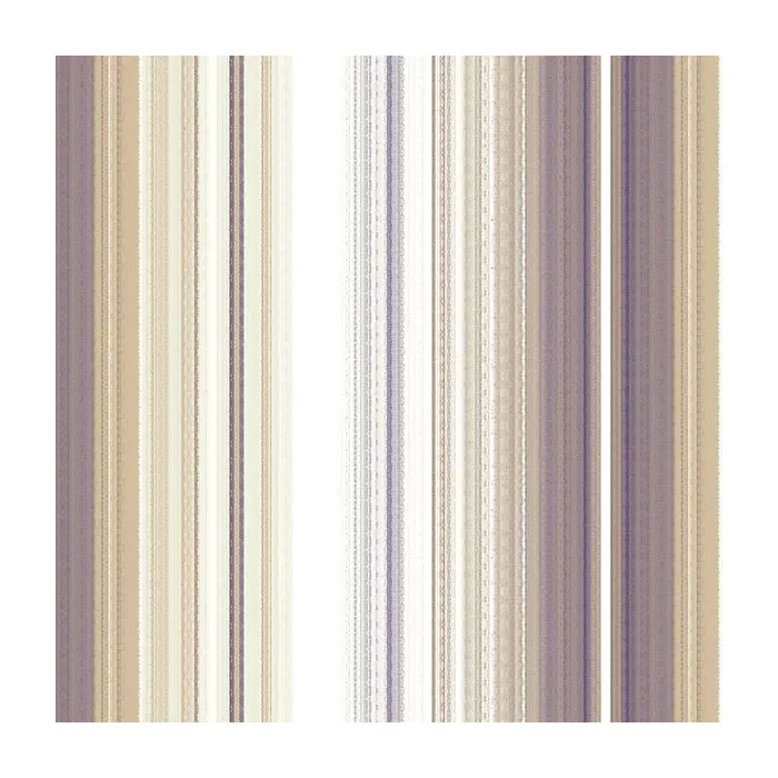 Organic Stripe Wallpaper Purple, Metallic Gold Norwall Wallcovering MH36508
