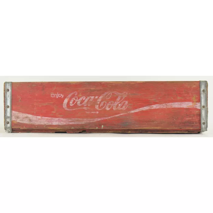 Coca Cola Crate - Red Wooden Coke Carrier - Sturdy Bilt By Southern Wooden Box