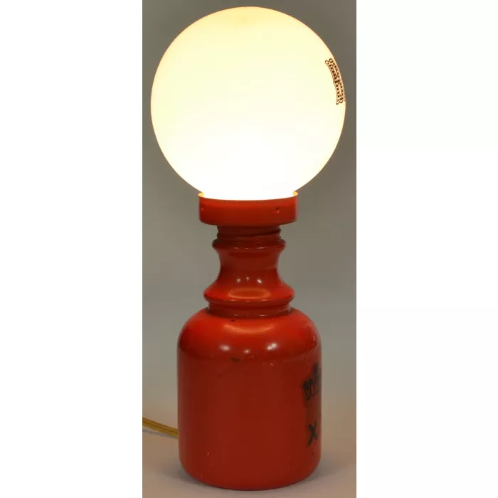 Wales Red Whiskey Jug Design Bar Lamp - 9.75" Tall