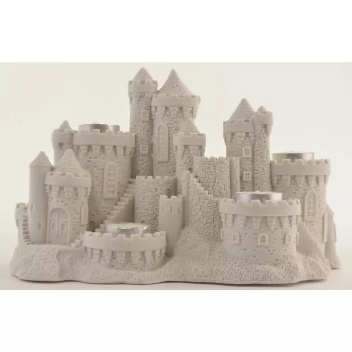 SAND-DECO Sand Castle Figurine & Candle Votive Holder CAN906 - 5 Candles