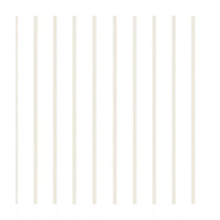 Ticking Stripe Wallpaper Beige Norwall Wallcovering AB27617