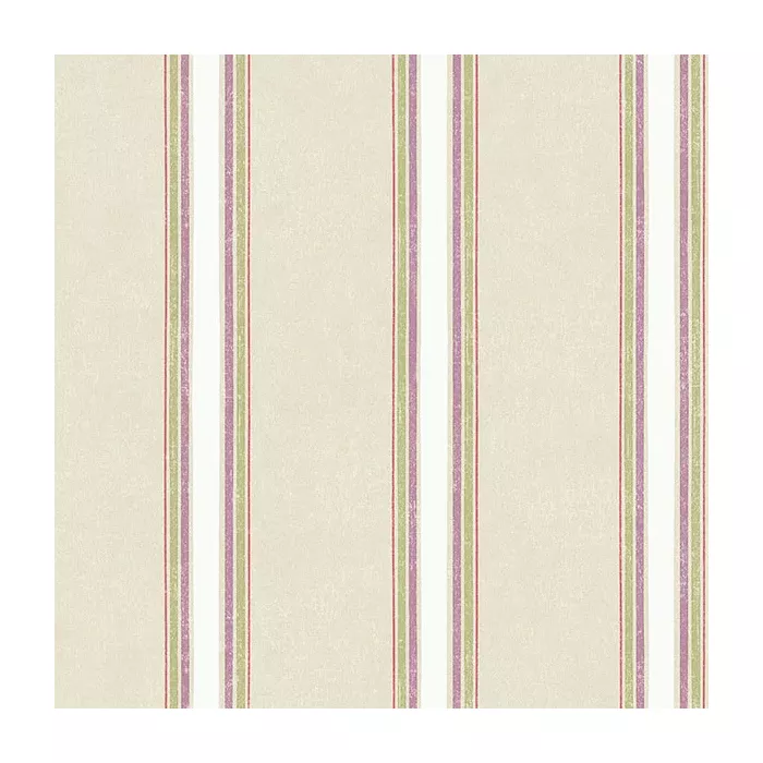 Shabby Stripe Wallpaper Taupe, Purple, Green Norwall Wallcovering AB42412