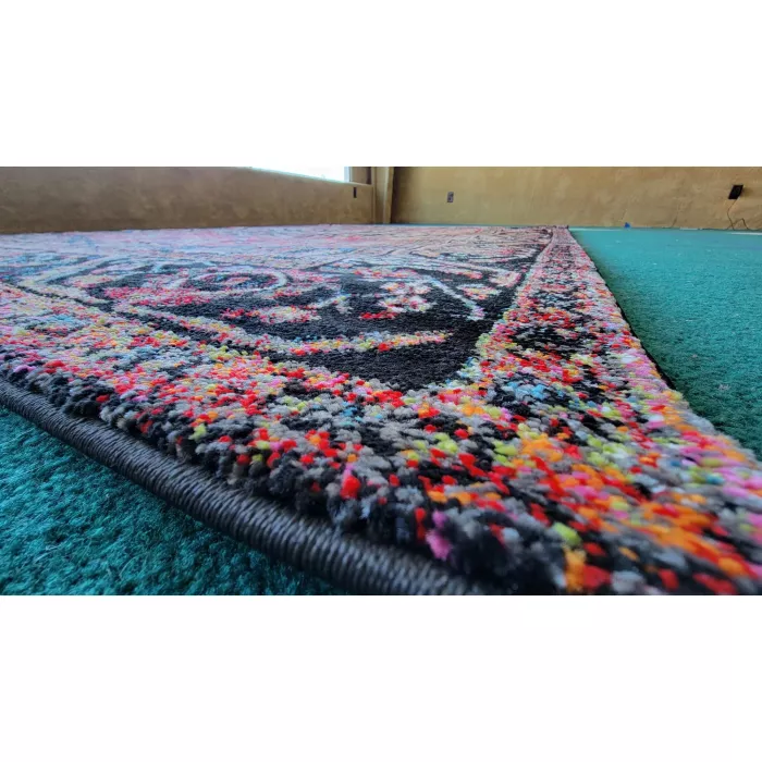 Imarnie Oriental Red/Black Area Rug - Rectangle 6ft7in x 9ft
