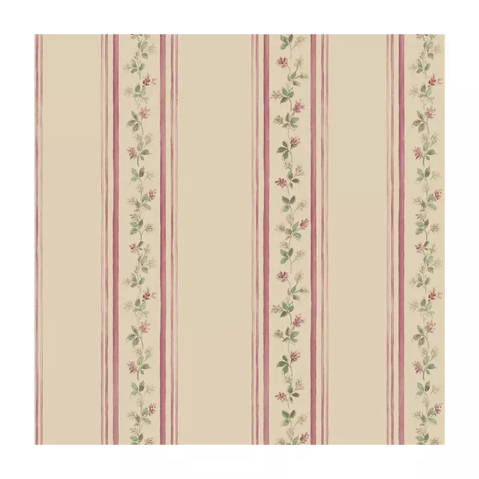 Lilac Stripe Wallpaper Beige, Plum, Pink Norwall Wallcovering PR33869