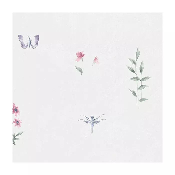 Summer Botanical Sidewall Wallpaper Pink, Purple, Blue Norwall Wallcovering CN24624