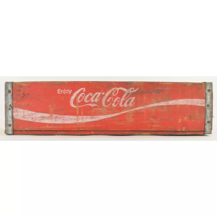 Coca Cola Crate - Red Wooden Coke Carrier - Woodstock 1980 Charleston S.C.