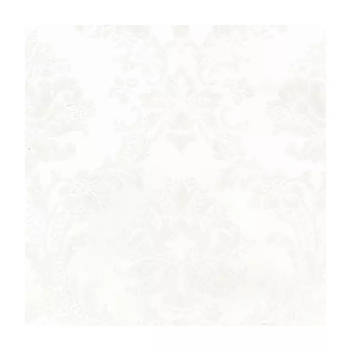 In Register Classic Damask Wallpaper White, Pearl Norwall Wallcovering MD29432