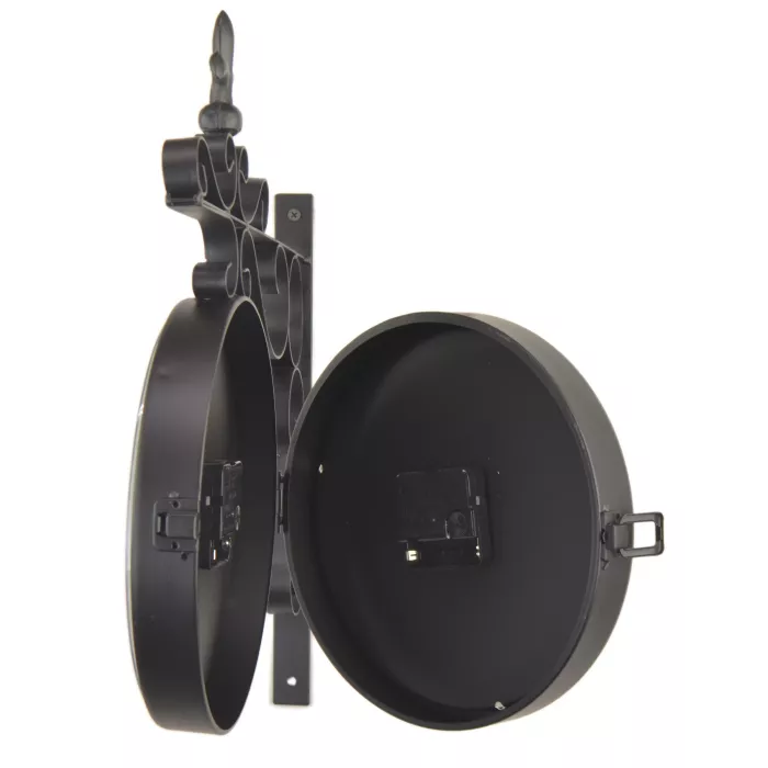 Hanging Double Sided Clock On Bracket - Fine Wines Daily Wine Tasting
