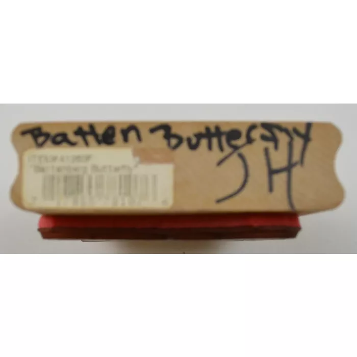 Wood Mounted Rubber Stamp By Rubber Stamps - Battenberg Butterfly