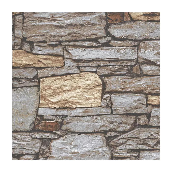 Organic Slate Wallpaper Beige, Taupe, Grey, Clay Norwall Wallcovering G67972