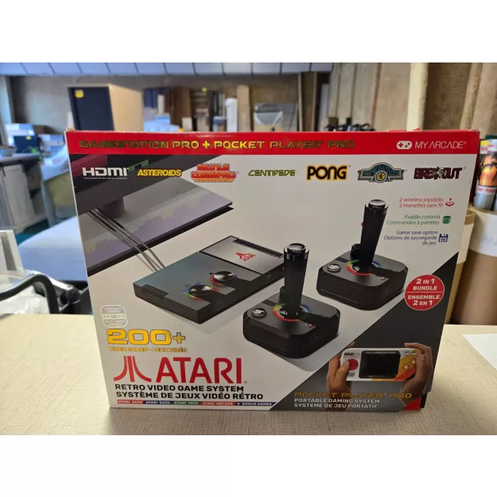Atari Gamestation Pro + Pocket Player Pro Bundle by My Arcade