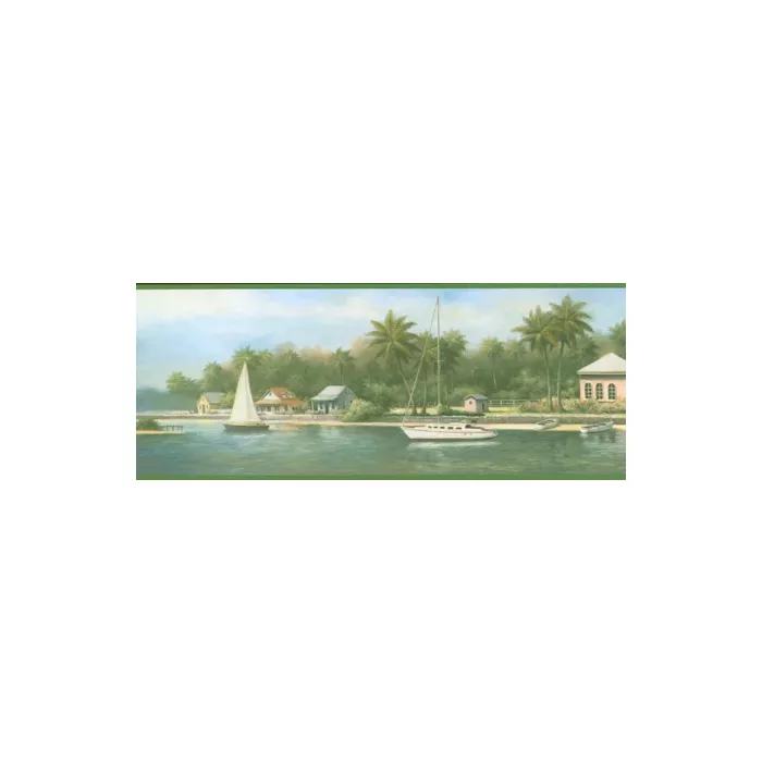 Life on the Intercoastal Waters Wallpaper Border