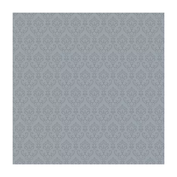 Small Damask Wallpaper Blue Norwall Wallcovering SK34770