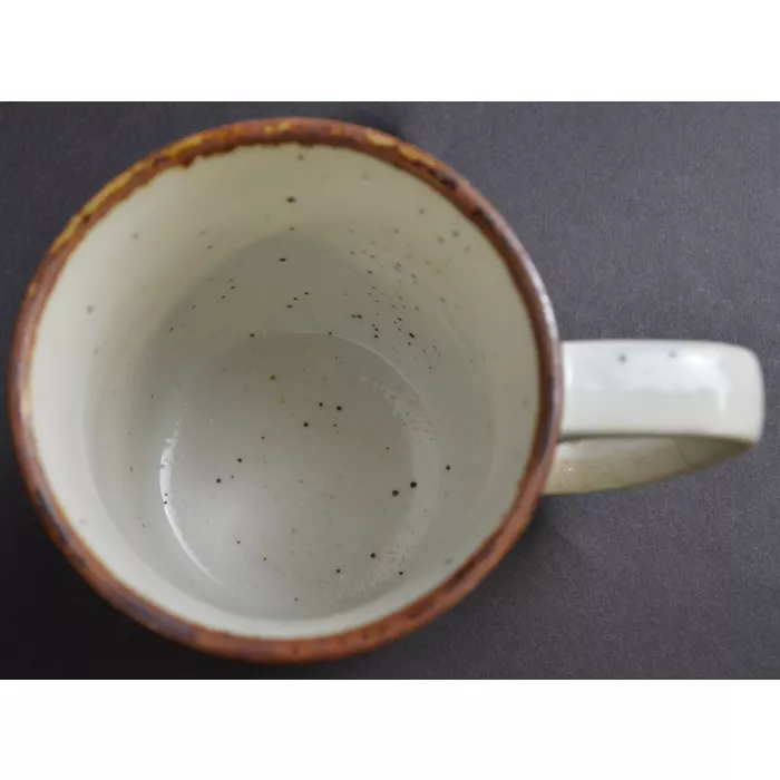 Hand Painted Floral Pattern Coffee Mug - Pottery - 3.5" Tall