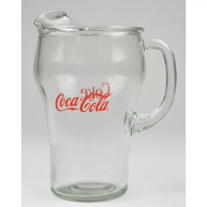 Coca Cola Vintage Pitcher & Seven Coke Glasses
