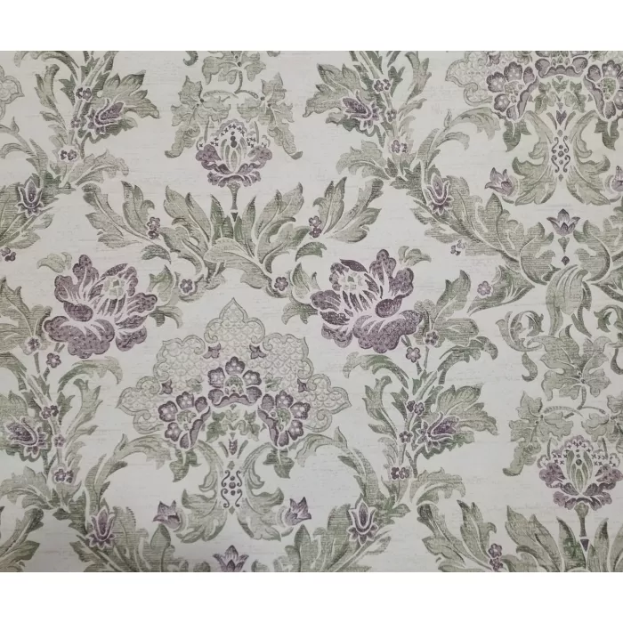 Distressed Purple Flower Artwork Wallpaper - S A  Maxwell Co  Wallcoverings
