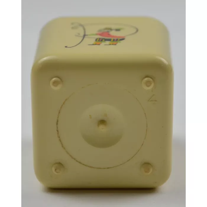 Vintage Yellow & Gold Plastic Salt & Pepper Shakers - 2.25" Tall
