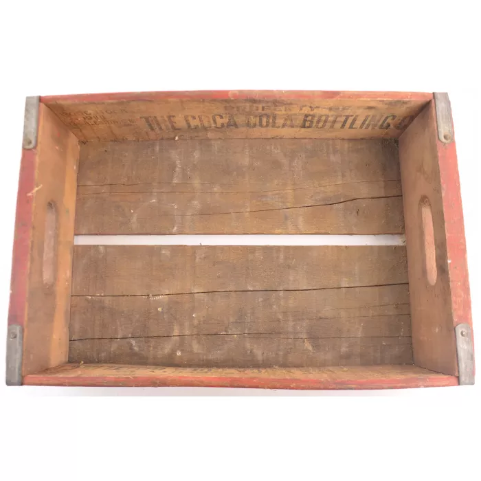 Coca Cola Crate - Red Wooden Coke Carrier - Woodstock 1980 Charleston S.C.