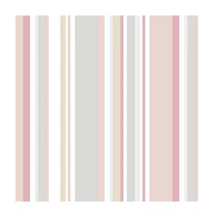 Step Stripe Wallpaper Pink, Grey, White Norwall Wallcovering SY33965